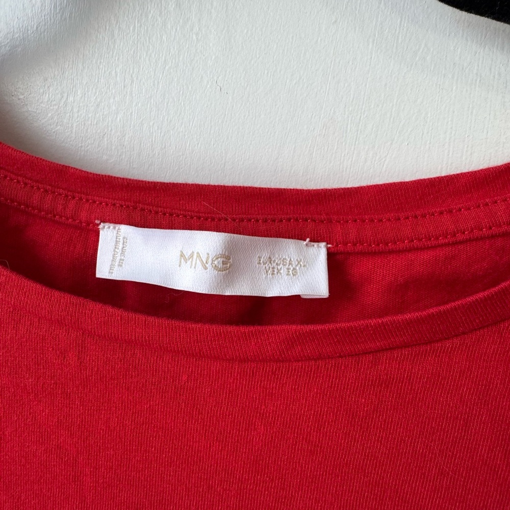 Mango Red Crew Neck Tee - Picture 3 of 3
